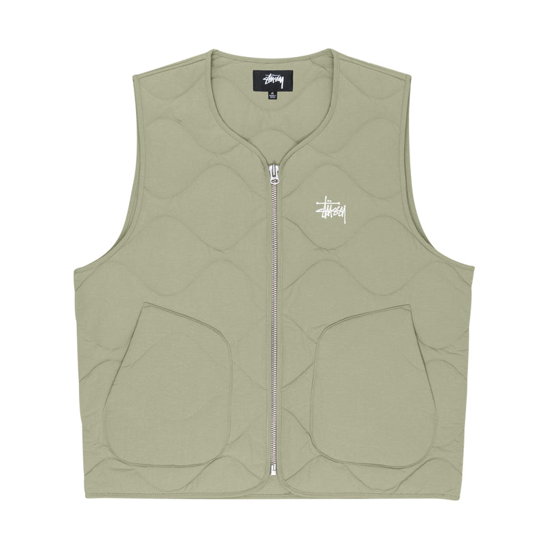 stussy 115643 recycled nylon liner vest coyote