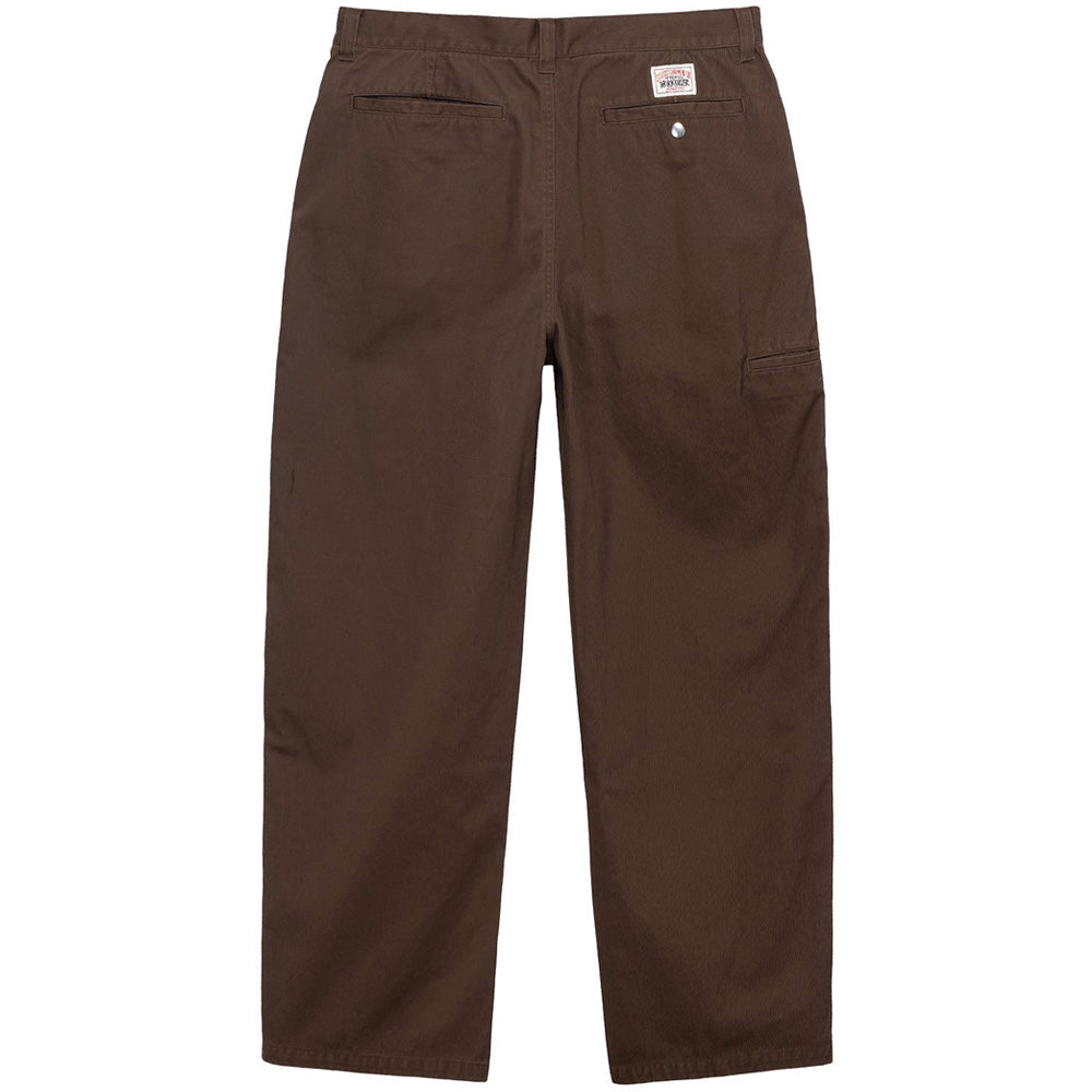 00s STÜSSY Workgear STÜSSY WORKGEAR TROUSER TWILL // BROWN. – Collateral
