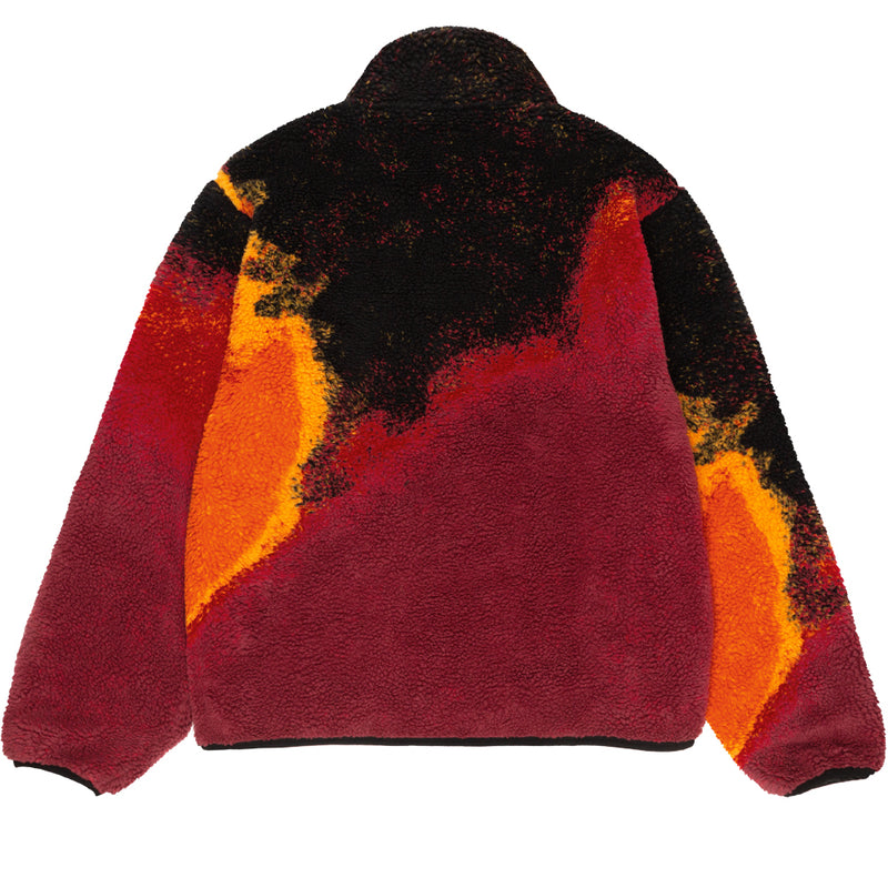 stussy 118529 sherpa reversible jacket lava