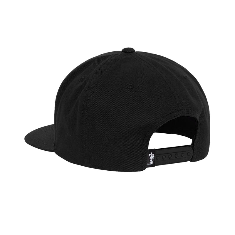 stussy 1311052 big stock point crown cap black