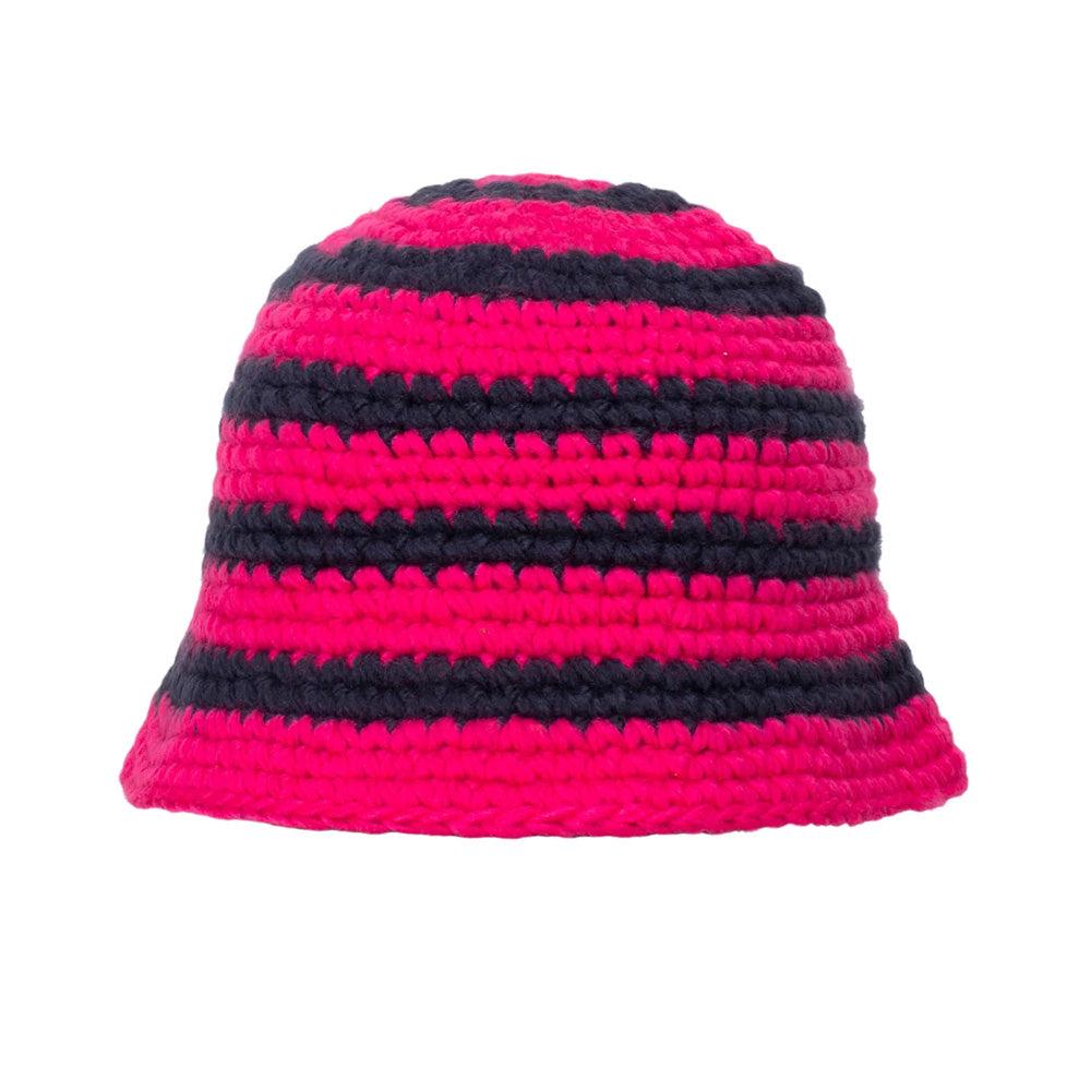 STÜSSY SWIRL KNIT BUCKET HAT // HOT PINK. – Collateral