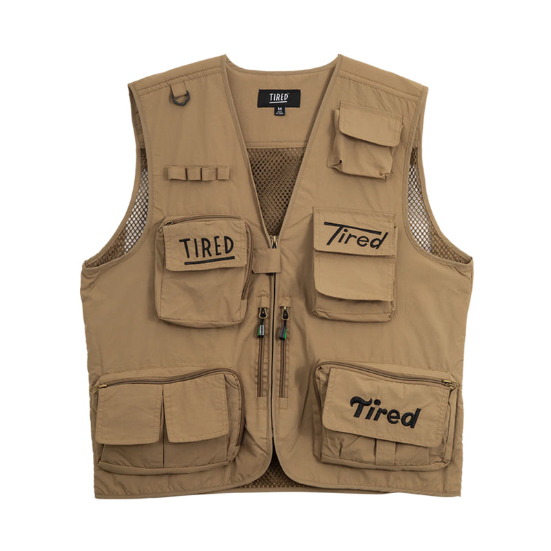 tired ts00290 og fishing vest khaki