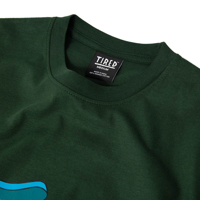 tired ts00296 spinal tap ss tee organic forest green