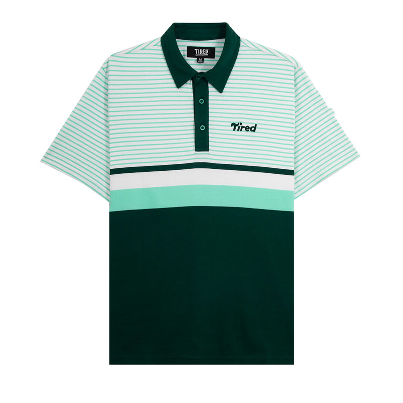 tired ts00298 summer polo organic white blue