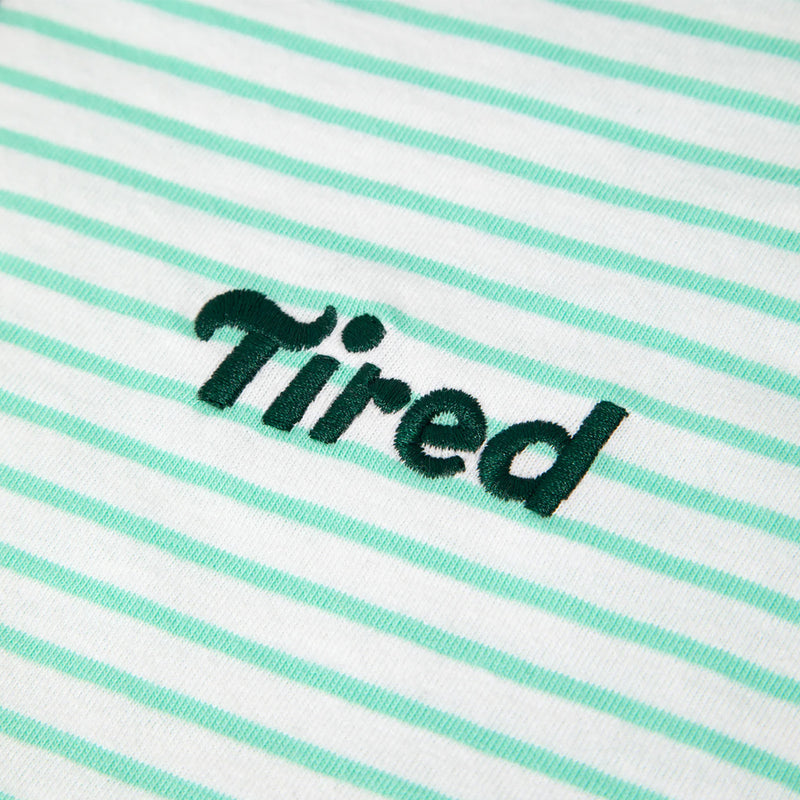 tired ts00298 summer polo organic white blue