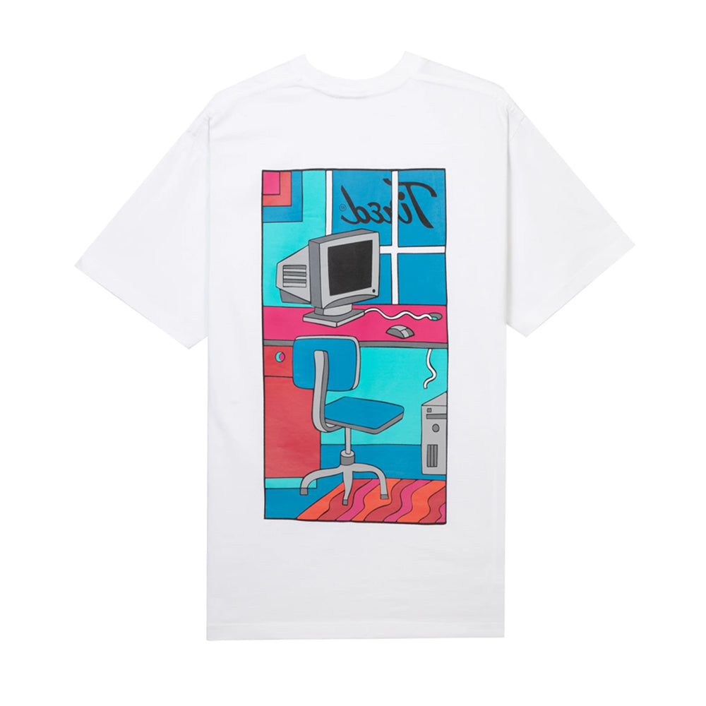 tired ts00327 workstation pocket ss tee white