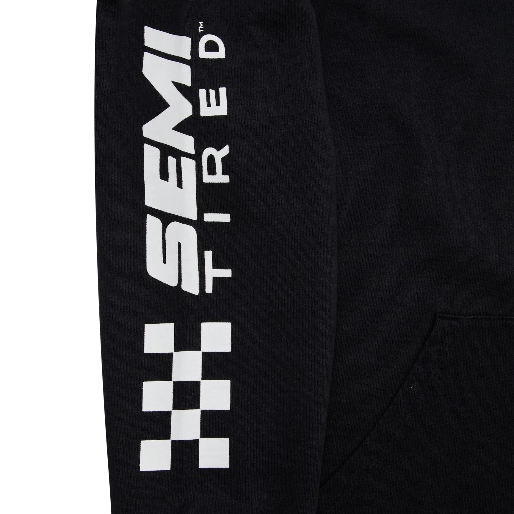 tired ts00340 semi tired racing hoodie black