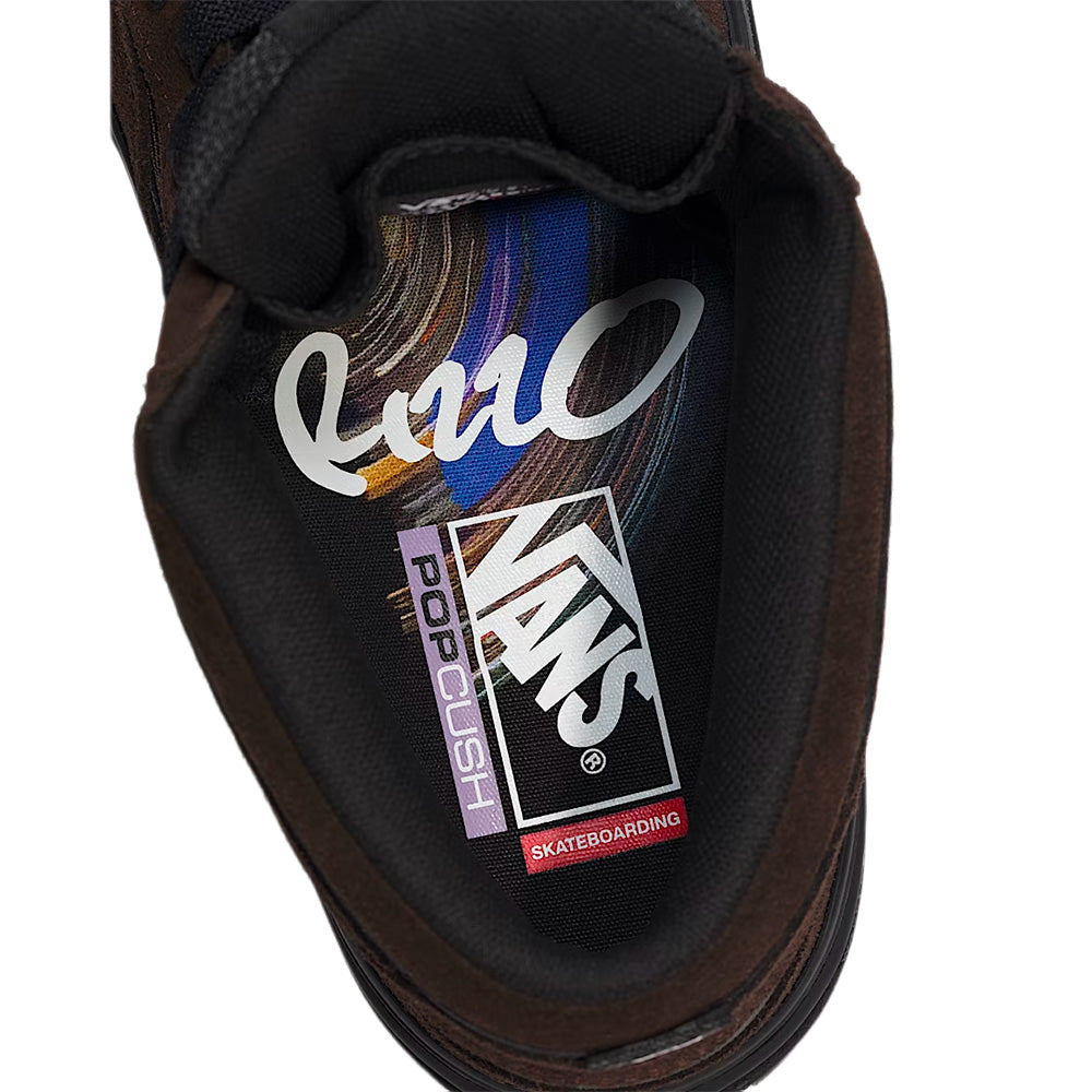 vans skate half cab wafflecup shoe dick rizzo translucent sidewall black blue