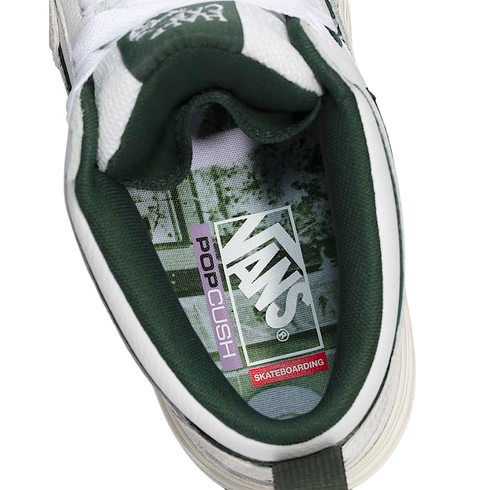 vans skate half cab wafflecup shoe una farrar utility block blanc de blanc