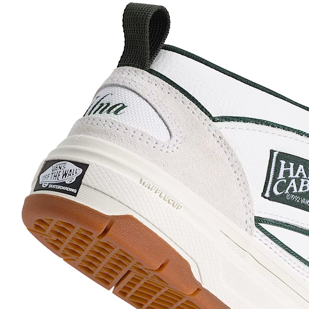 vans skate half cab wafflecup shoe una farrar utility block blanc de blanc
