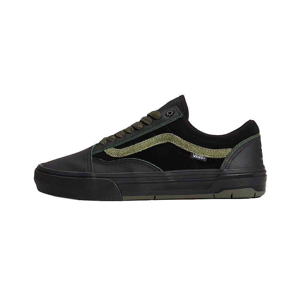 vans skate old skool wafflecup shoe willow voges fernandes green black
