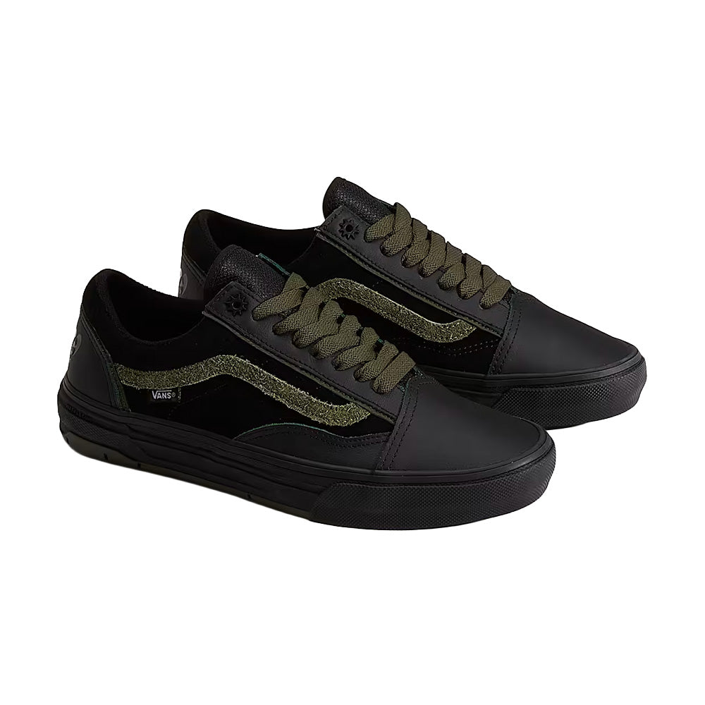 vans skate old skool wafflecup shoe willow voges fernandes green black