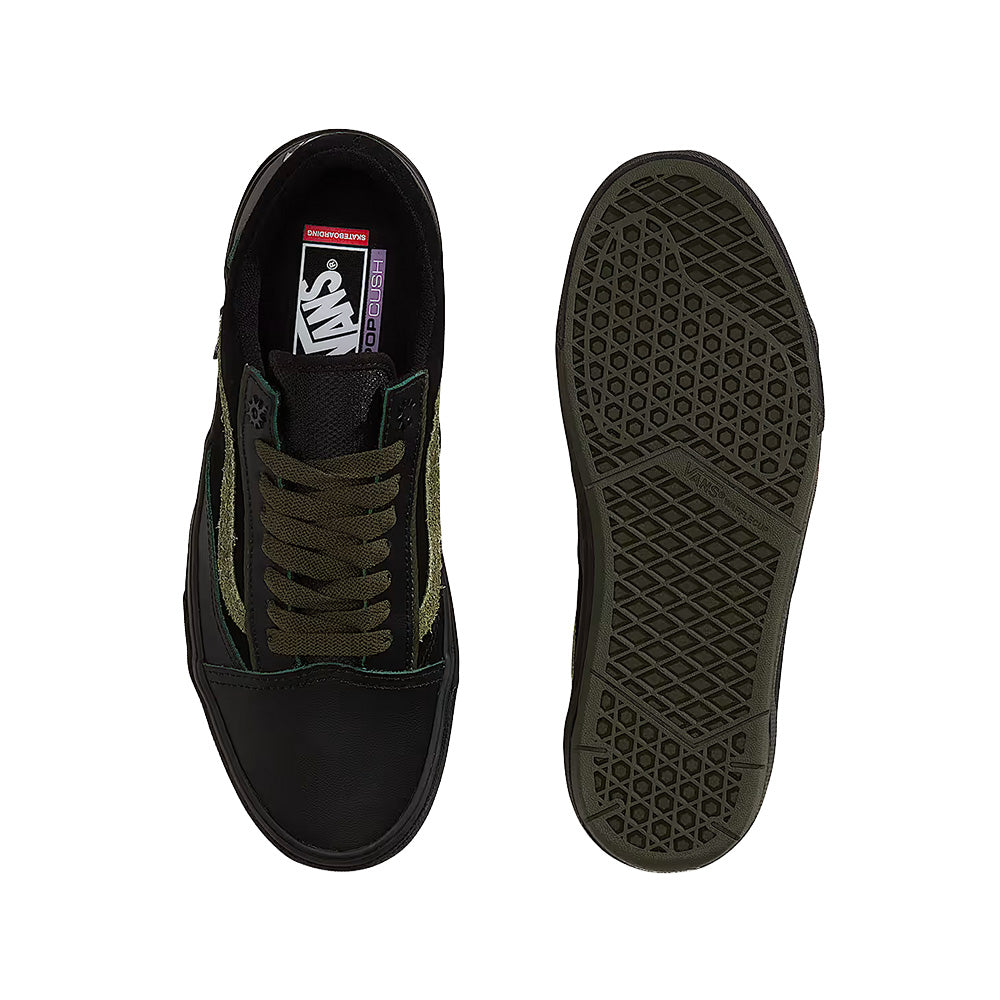 vans skate old skool wafflecup shoe willow voges fernandes green black