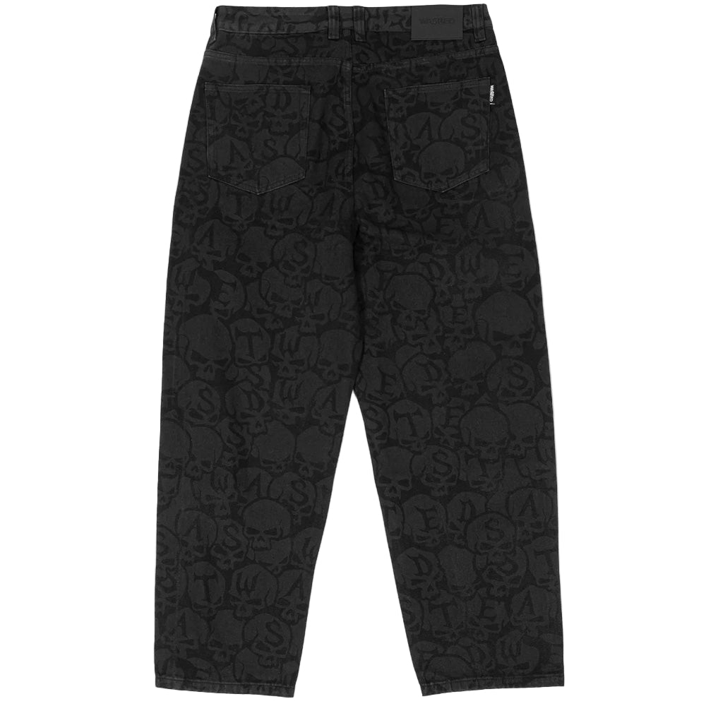wasted paris wpbcp bury casper pant black faded black