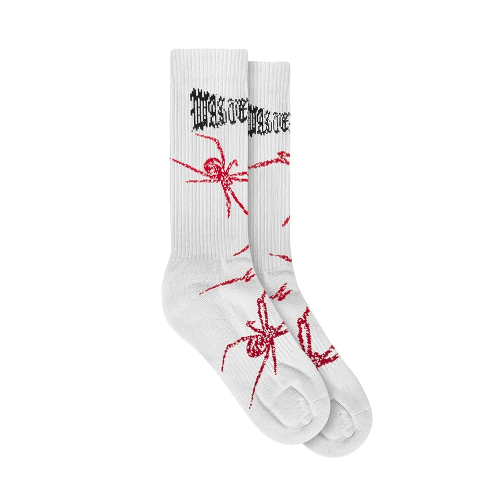 wasted paris wpbs phobia socks white