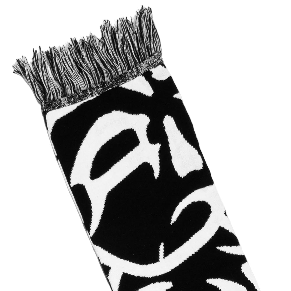 wasted paris wpbsc bury scarf black white