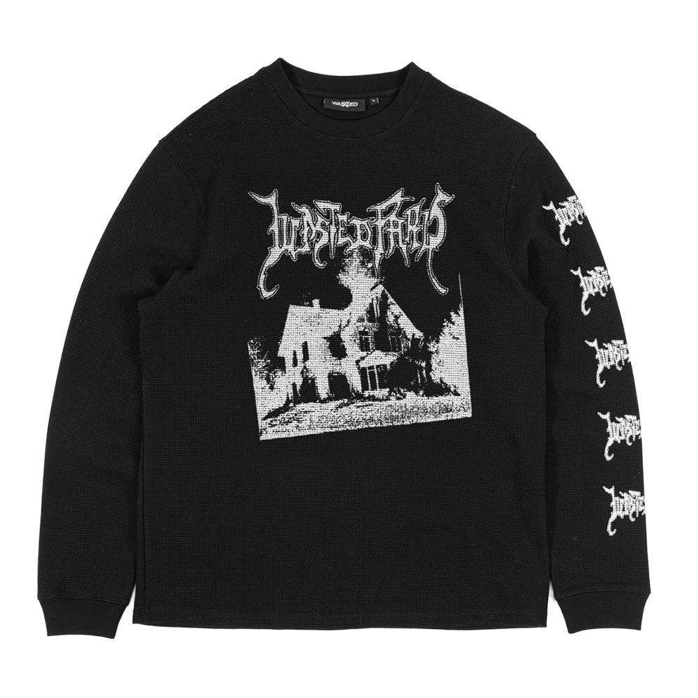 wasted paris wpitls ignited thermal longsleeves t shirt black