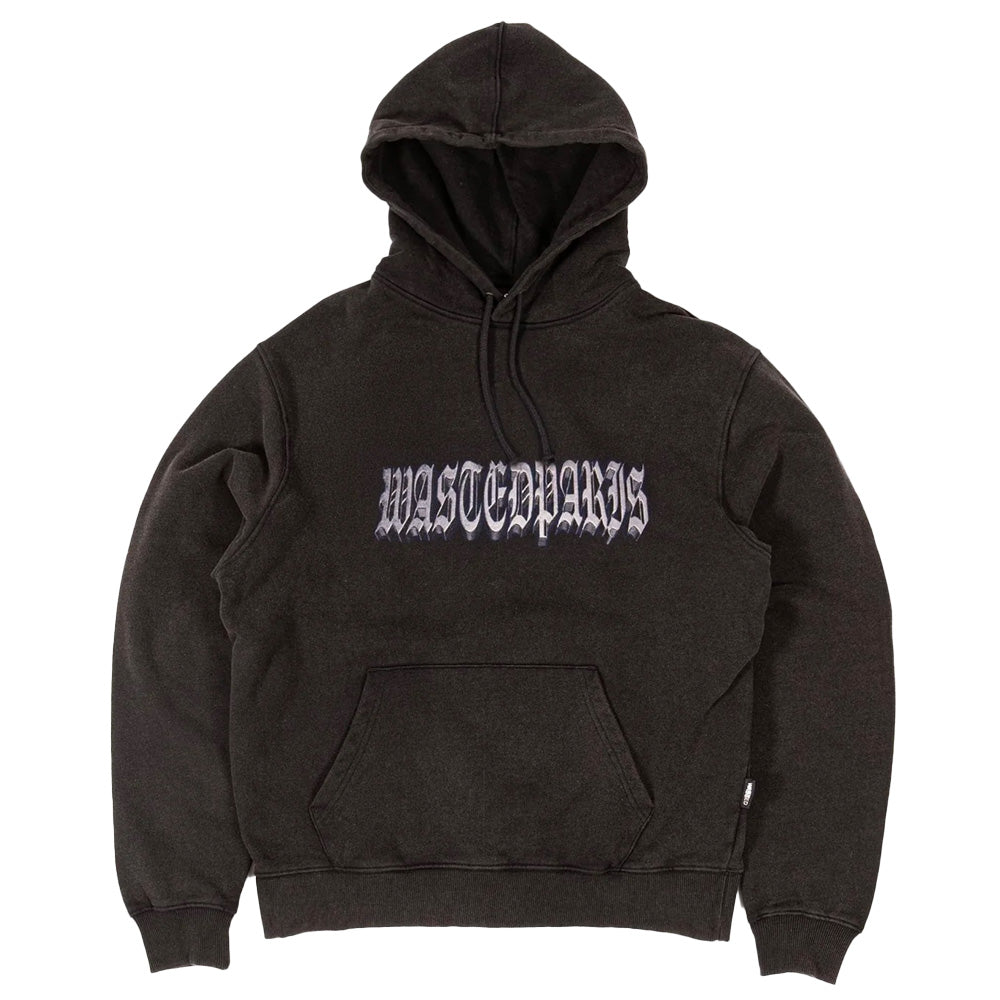 wasted paris wprh run hoodie faded black