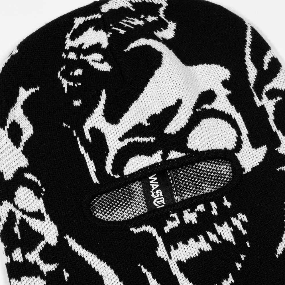 wasted paris wpsb skull balaclava blackwhite