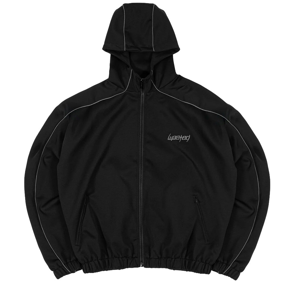 wasted paris wpstj switchblade hooded track jacket black