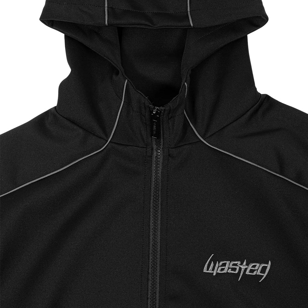 wasted paris wpstj switchblade hooded track jacket black