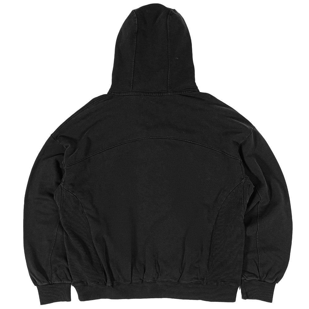 WASTED PARIS ATM BOXY ZIP HOODIE // BLACK. – Collateral