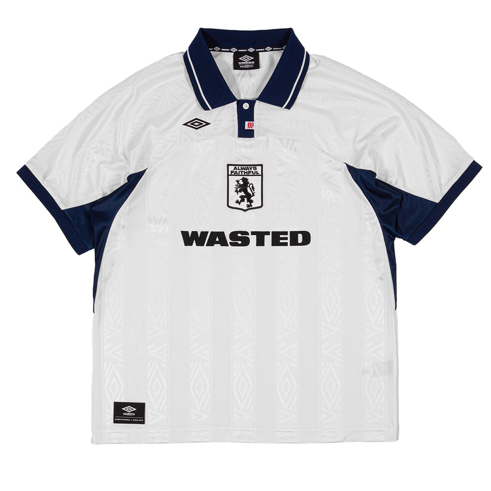 wasted paris wput umbro football jersey  whiteblue