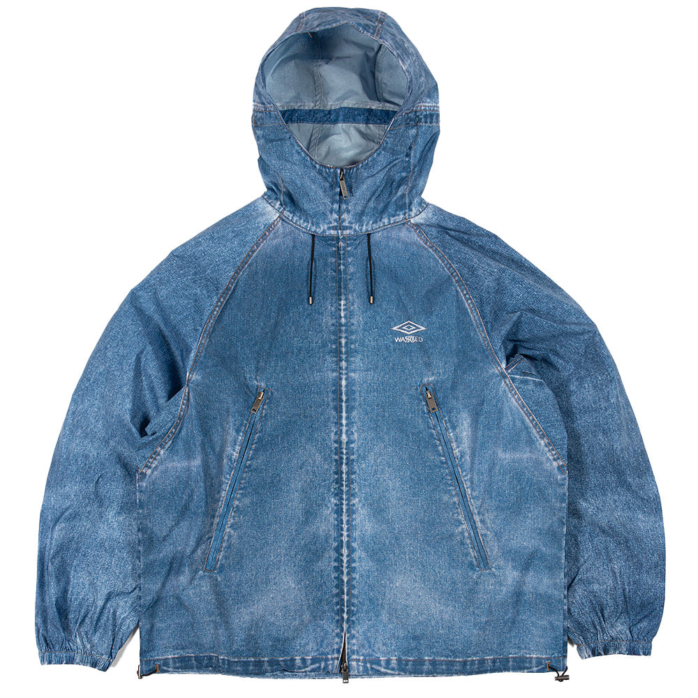 wasted paris wputow umbro trompe loeil windbreaker washed blue