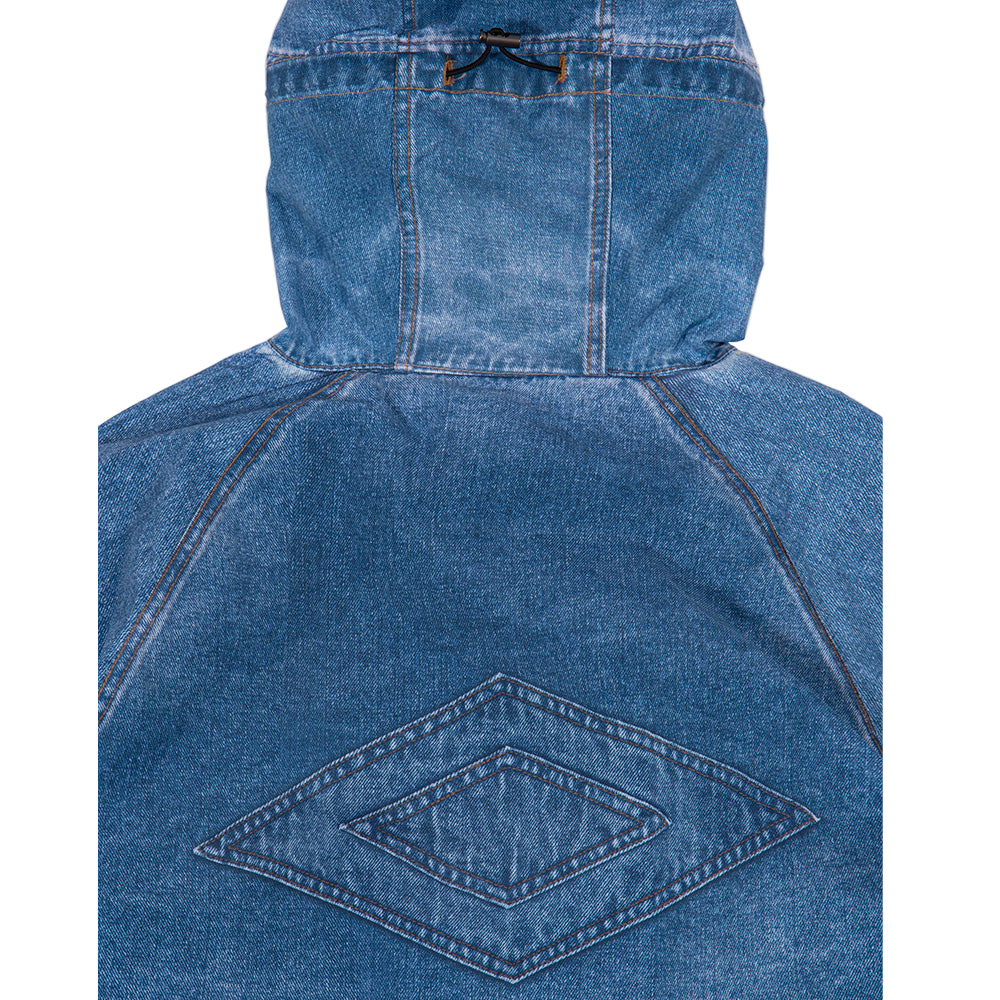 wasted paris wputow umbro trompe loeil windbreaker washed blue