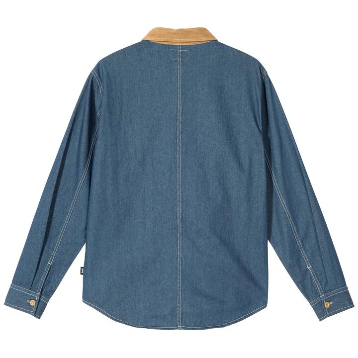 STÜSSY CORD DENIM MIX SHIRT // KHAKI