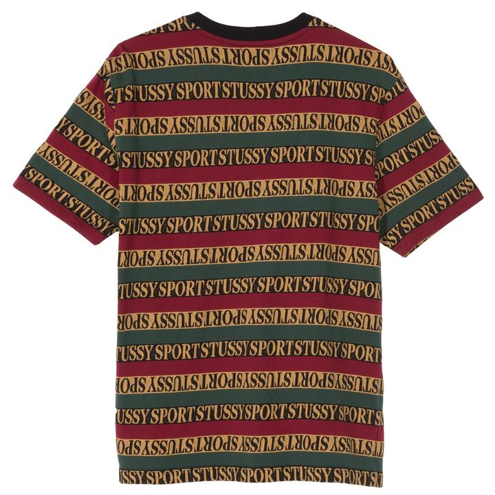 STÜSSY STRIPE CREW // BLACK