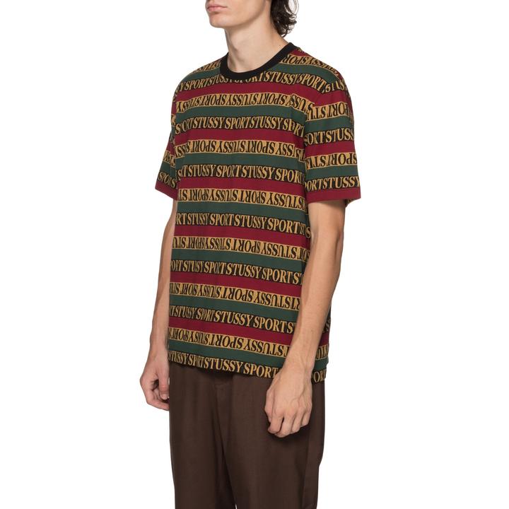 STÜSSY STRIPE CREW // BLACK