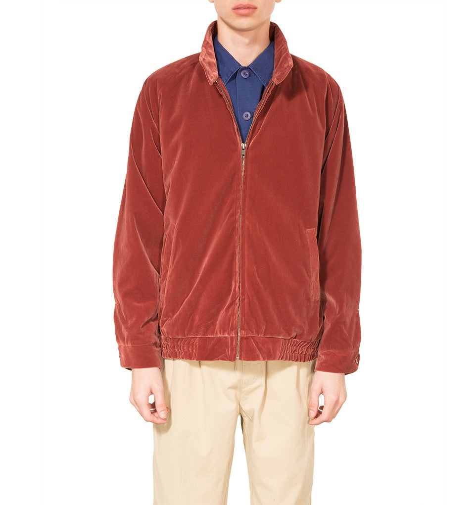 STÜSSY STÜSSY VELVET HARRINGTON JACKET // ROSE