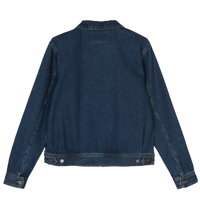 STÜSSY DENIM GARAGE JACKET // DARK BLUE