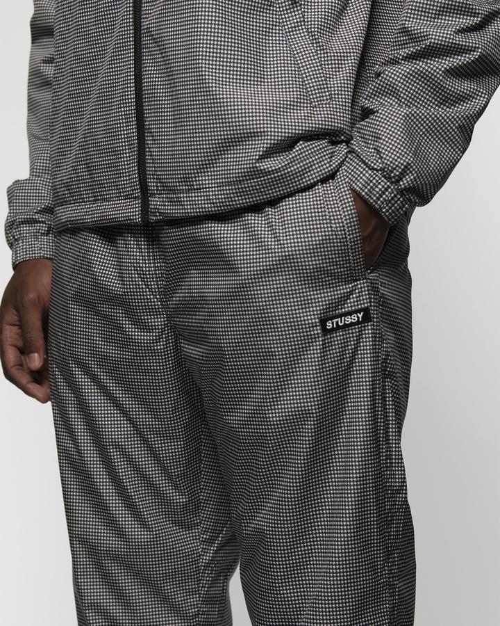 STÜSSY HOUNDSTOOTH TRACK TROUSER // BLACK