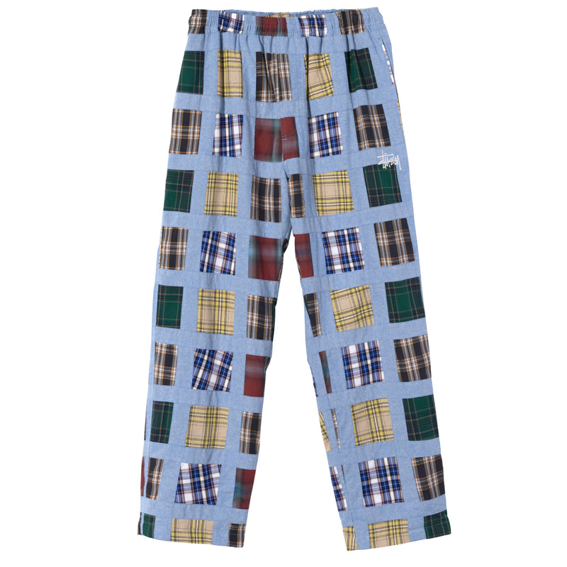 STÜSSY MADRAS PATCHWORK RELAXED PANT // PLAID
