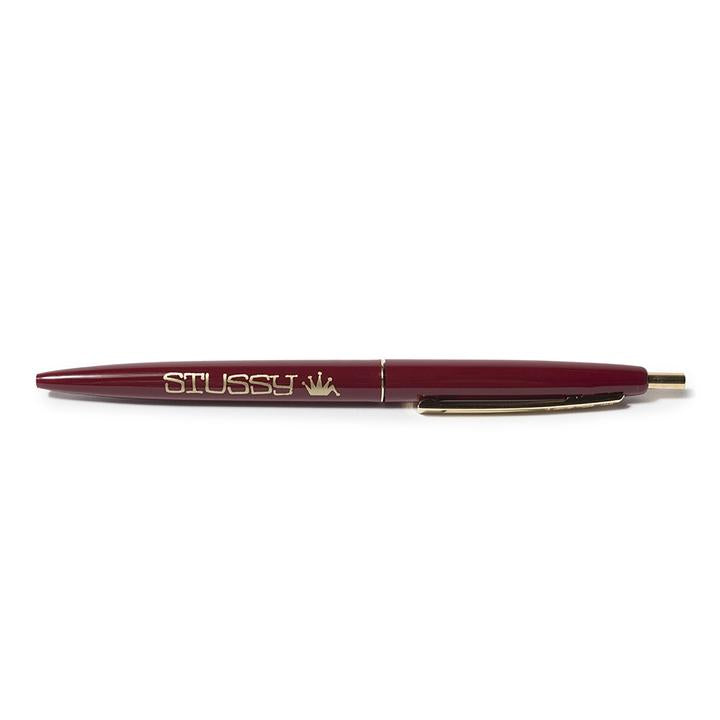 STÜSSY STÜSSY BENT CROWN BICⓇ CLIC PEN // BURGUNDY