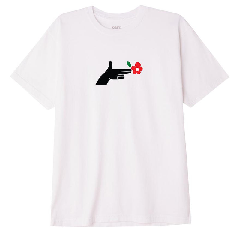 OBEY HANDGUN TEE // WHITE