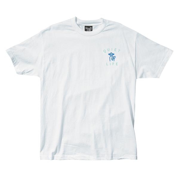 THE QUIET LIFE SHHH LOGO PREMIUM TEE // WHITE