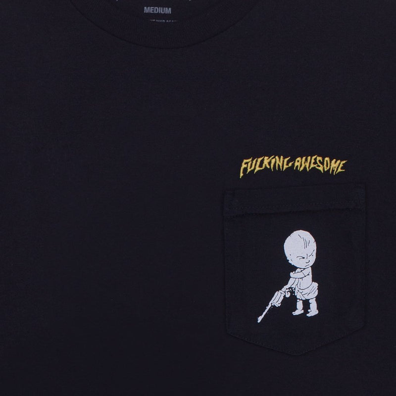 FUCKING AWESOME BABY POCKET TEE // BLACK