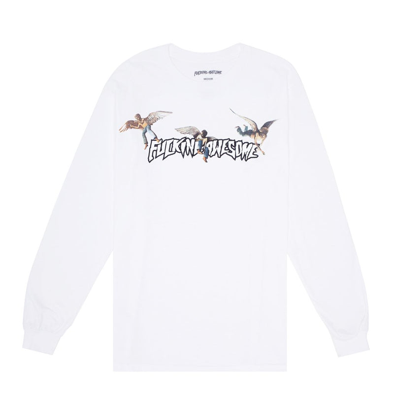 FUCKING AWESOME ANGEL STAMP L/S TEE // WHITE