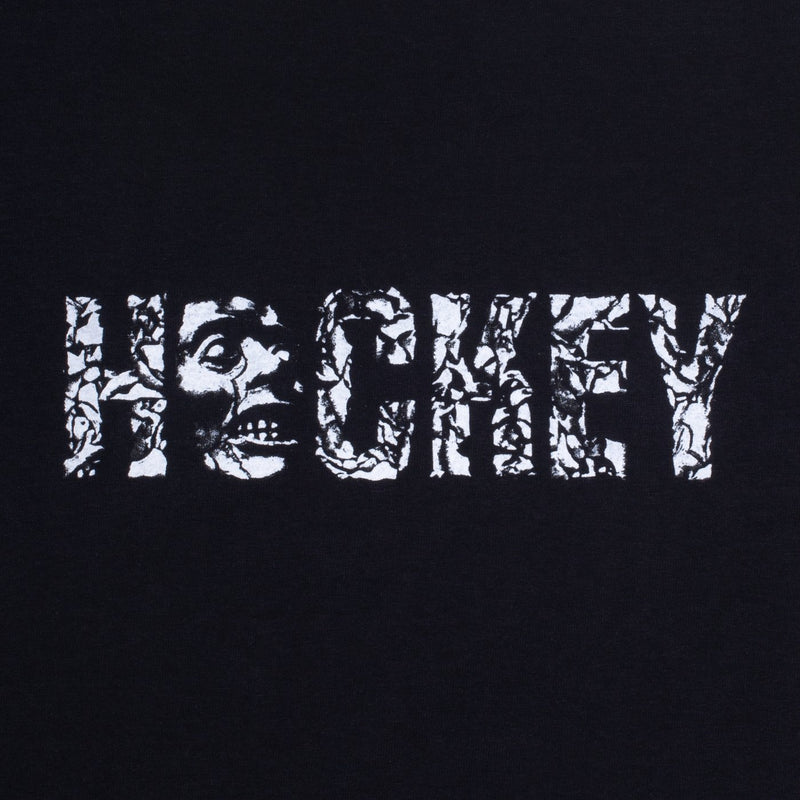 HOCKEY STONE L/S TEE // BLACK/ GLOW IN THE DARK