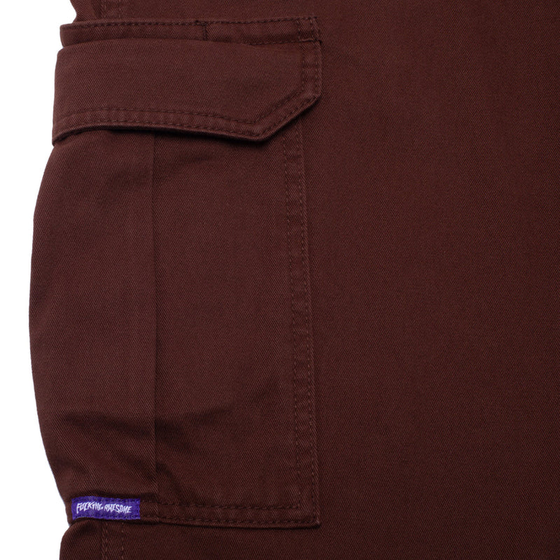 FUCKING AWESOME CONTACTS BAGGY CARGO PANT // DARK BROWN