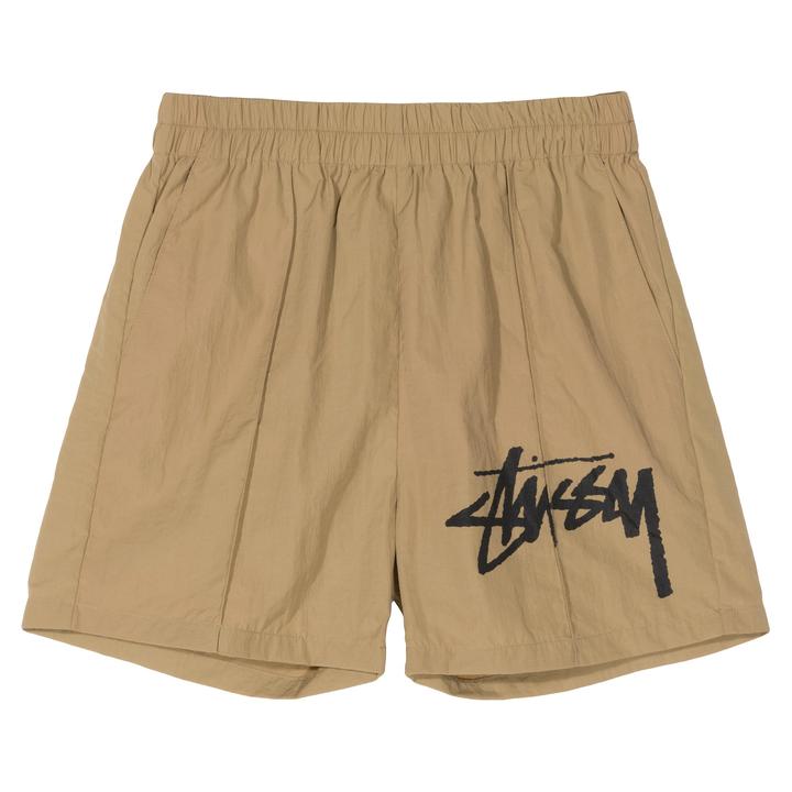 STÜSSY LEAGUE CRINKLE SHORT // KHAKI