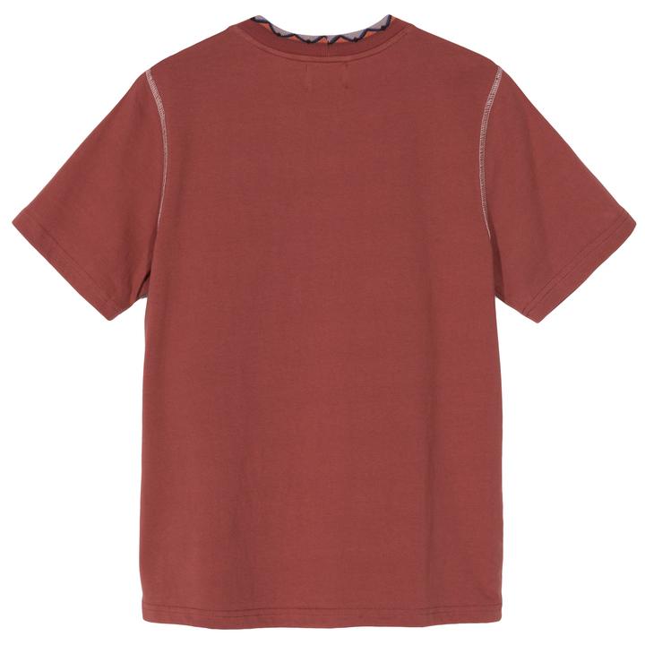 STÜSSY CLARITA INSIDE OUT TEE // BRICK