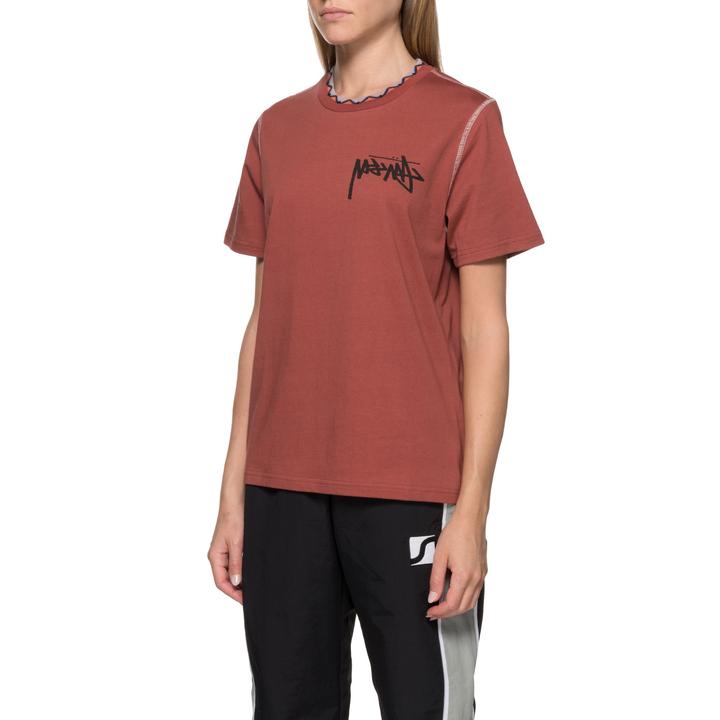 STÜSSY CLARITA INSIDE OUT TEE // BRICK