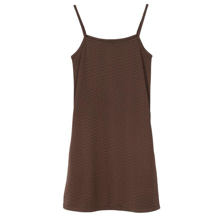 STÜSSY TONAL JACQUARD DRESS // BROWN
