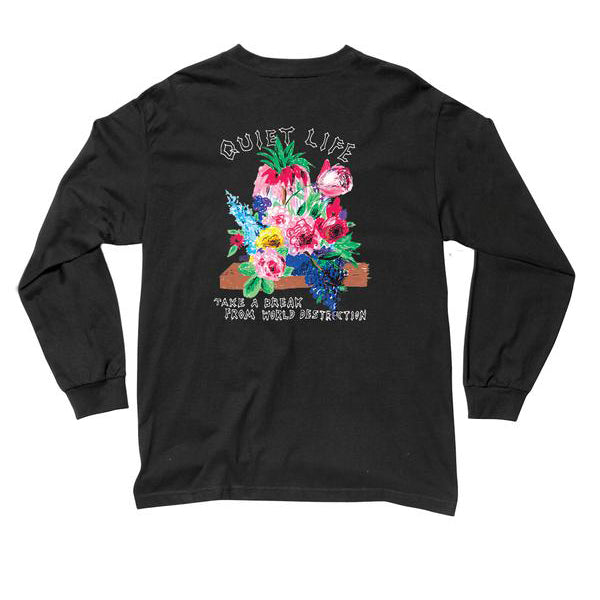 THE QUIET LIFE TIMES TAKE A BREAK L/S TEE // BLACK