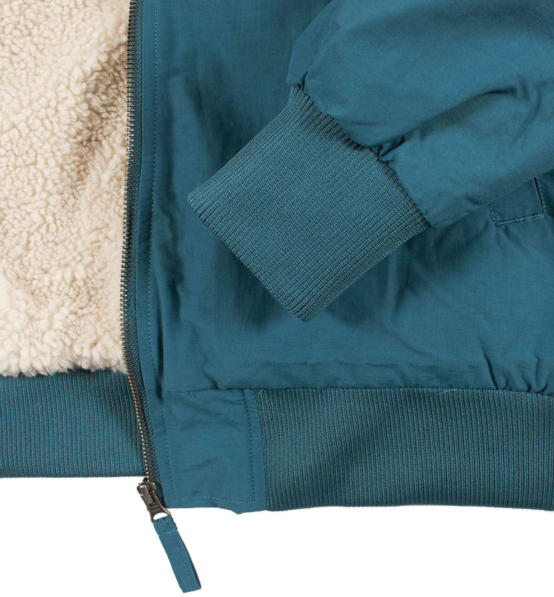 BY PARRA TOPPER HARLEY JACKET SCARED FOX // DEEP SEA GREEN