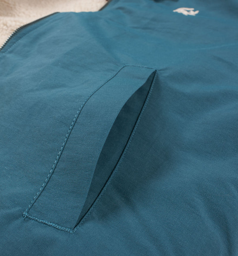 BY PARRA TOPPER HARLEY JACKET SCARED FOX // DEEP SEA GREEN